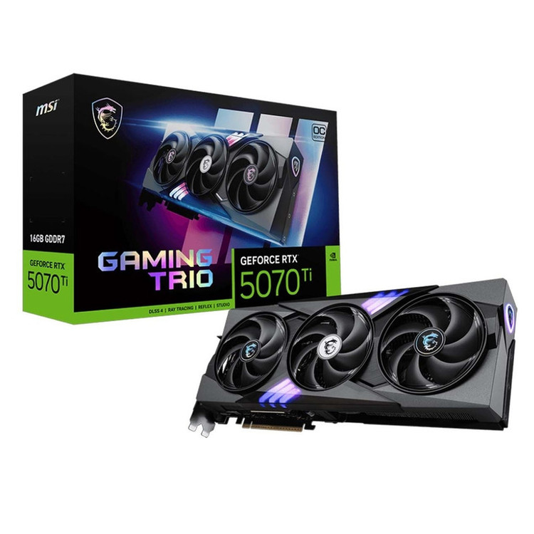 کارت گرافیک ام اس آی مدل RTX 5070 Ti 16G GAMING TRIO OC 16GB