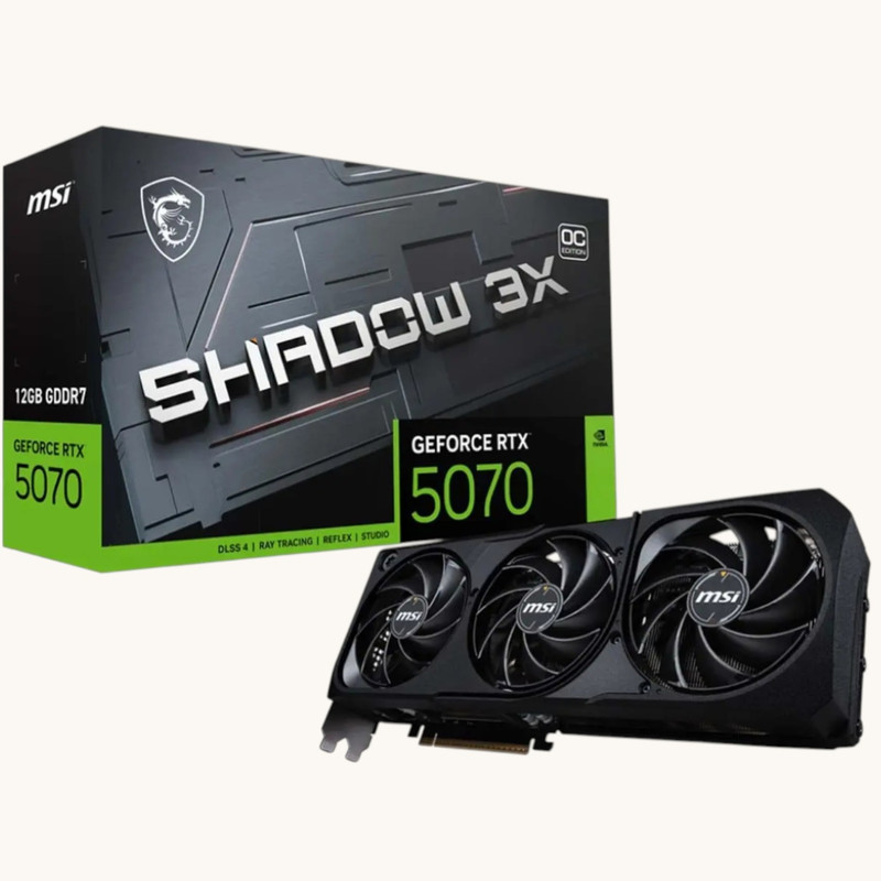 کارت گرافیک ام اس آی مدل RTX5070 12G SHADOW 3X OC