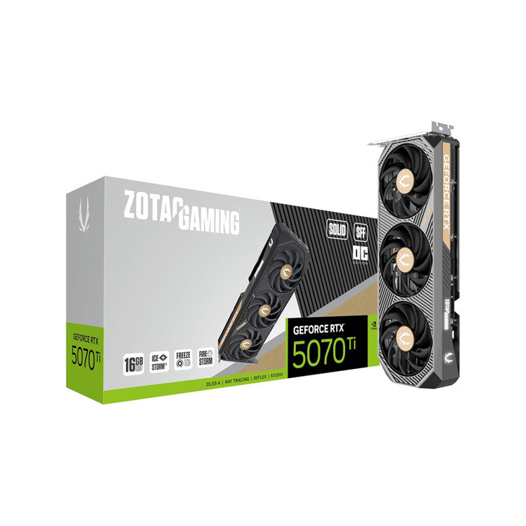 کارت گرافیک زوتک مدل GAMING GeForce RTX 5070 Ti SOLID SFF 16GB