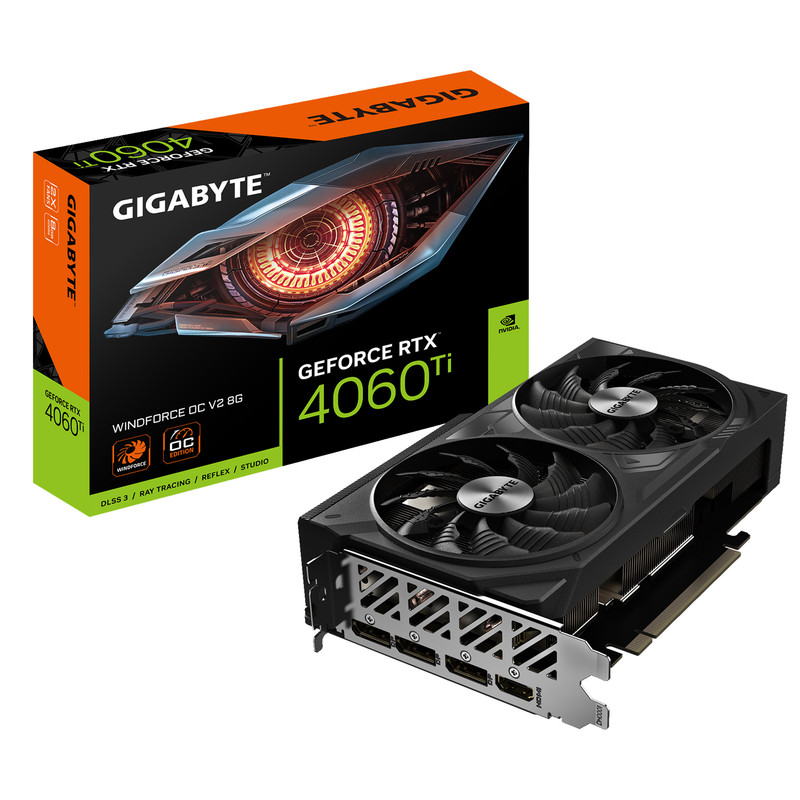 کارت گرافیک گیگابایت مدل GeForce RTX 4060 Ti WINDFORCE OC V2 8G