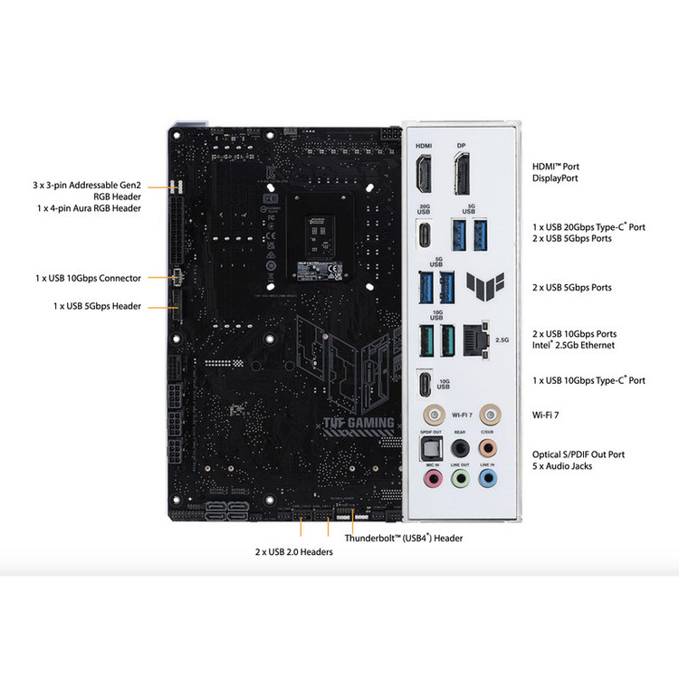 مادربرد ایسوس مدل TUF GAMING Z790-BTF WIFI
