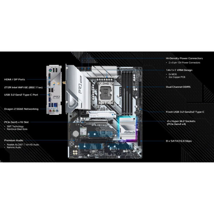 مادربرد ازراک مدل Z790 Pro RS WiFi