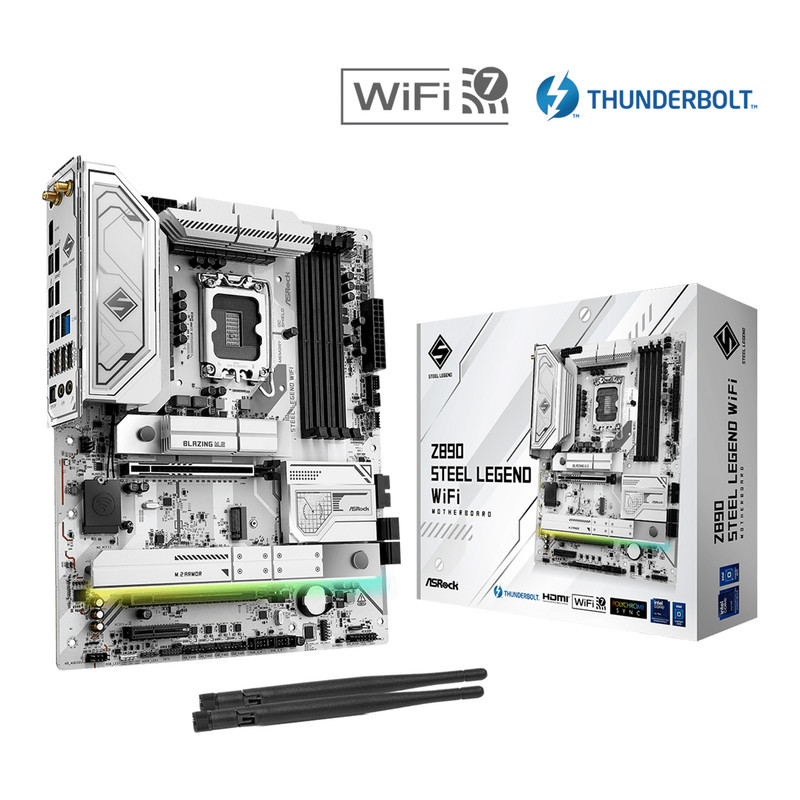 مادربرد ازراک مدل Z890 Steel Legend WiFi