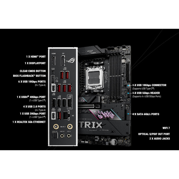 مادربرد ایسوس مدل ROG STRIX B850-E GAMING WIFI