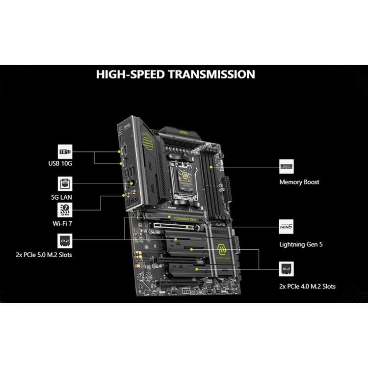 مادربرد ام اس آی مدل MAG B850 TOMAHAWK MAX WIFI