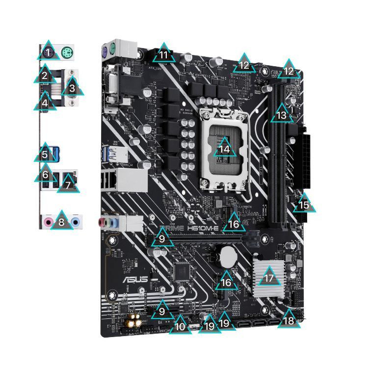 مادربرد ایسوس مدل PRIME H610M-E-CSM