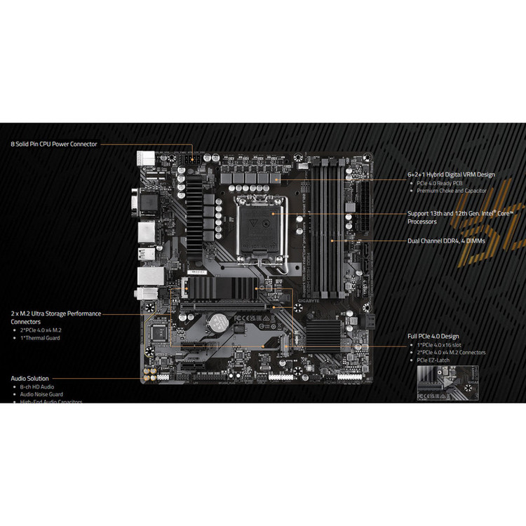 مادربرد گیگابایت مدل B760M DS3H DDR4 rev. 1.0