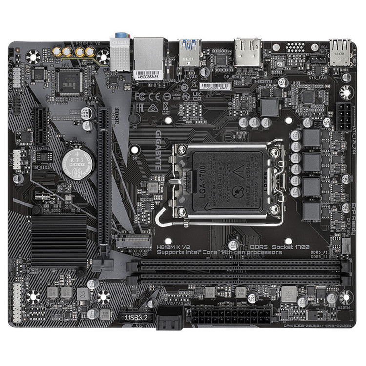 مادربرد گیگابایت مدل H610M K V2 rev. 1.0