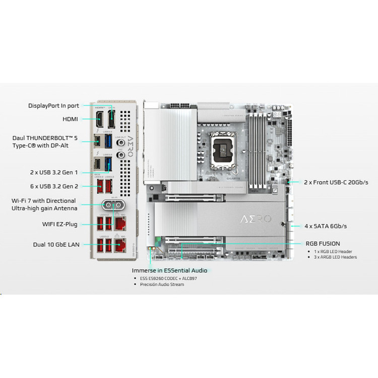 مادربرد گیگابایت مدل Z890 AERO D