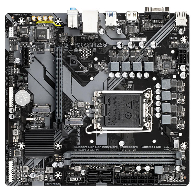 مادربرد گیگابایت مدل B760M D DDR4 rev. 1.0