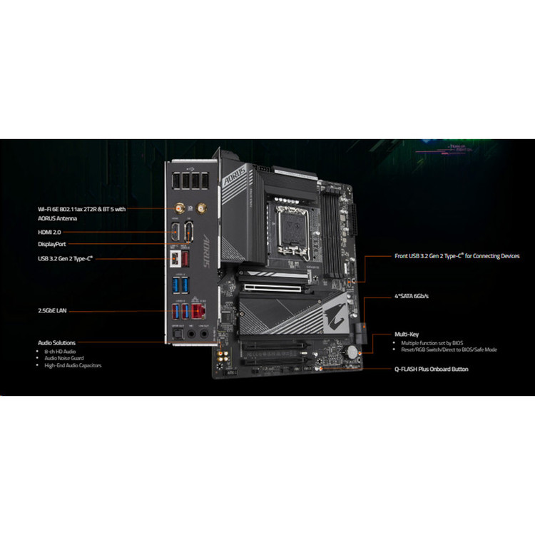 مادربرد گیگابایت مدل B760 AORUS ELITE AX Rev. 1.x