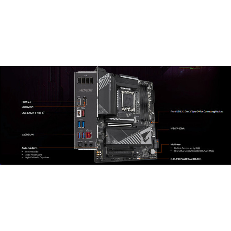 مادربرد گیگابایت مدل B760 AORUS ELITE Rev. 1.0