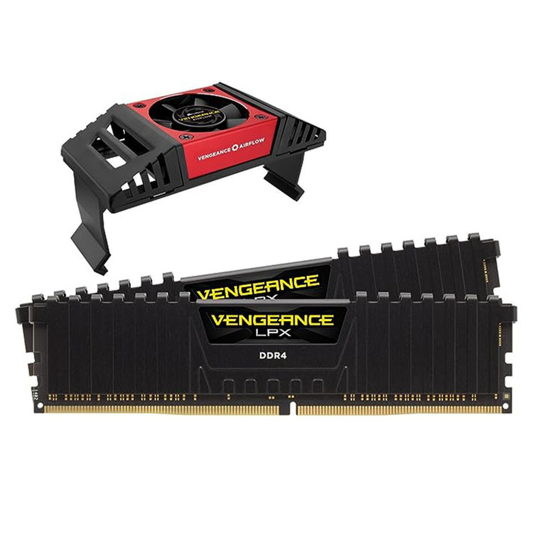 رم دسکتاپ DDR4 تک کاناله 3200 مگاهرتز CL16 کورسیر مدل VENGEANCE LPX ظرفیت 8گیگابایت