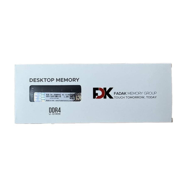 رم دسکتاپ DDR4 تک کاناله 3200 مگاهرتز CL22 فدک مدل A1 ظرفیت 8 گیگابایت