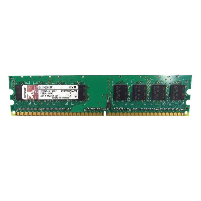 رم دسکتاپ DDR2 تک کاناله 533 مگاهرتز کینگستون مدل KVR533D2N4/512 ظرفیت 512 مگابایت