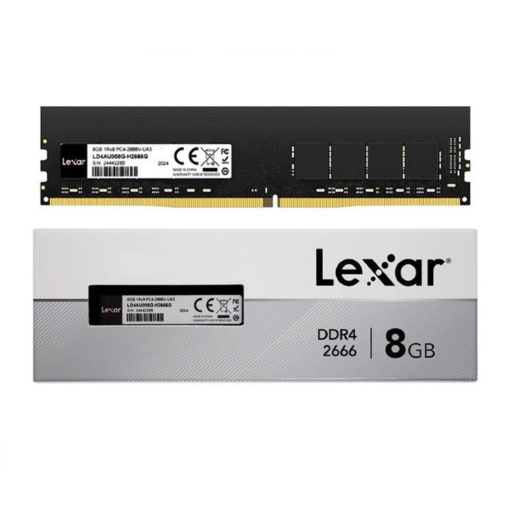 رم دسکتاپ DDR4 تک کاناله 2666 مگاهرتز CL19 لکسار مدل LD4AU08G UDIMM ظرفیت 8 گیگابایت