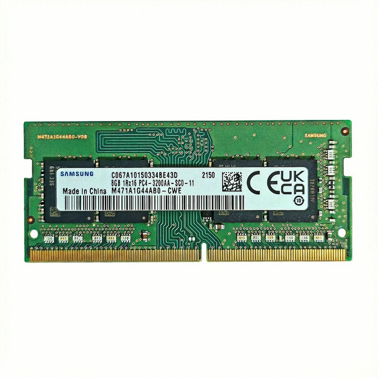 رم لپتاپ DDR4 تک کاناله 3200 مگاهرتز CL22 سامسونگ مدل M471A1G44AB0-CWE ظرفیت 8 گیگابایت