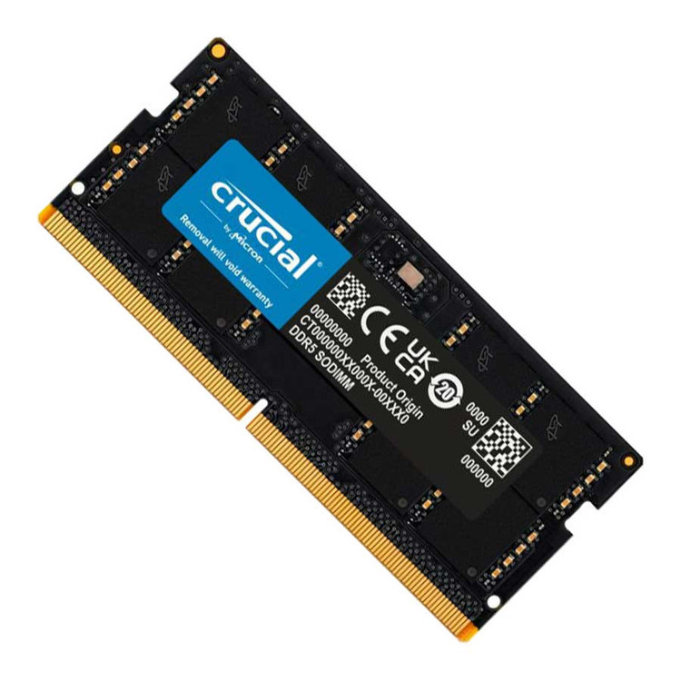 رم لپ تاپ DDR5 تک کاناله 4800 مگاهرتز CL40 کروشیال مدل CT16 ظرفیت 32 گیگابایت