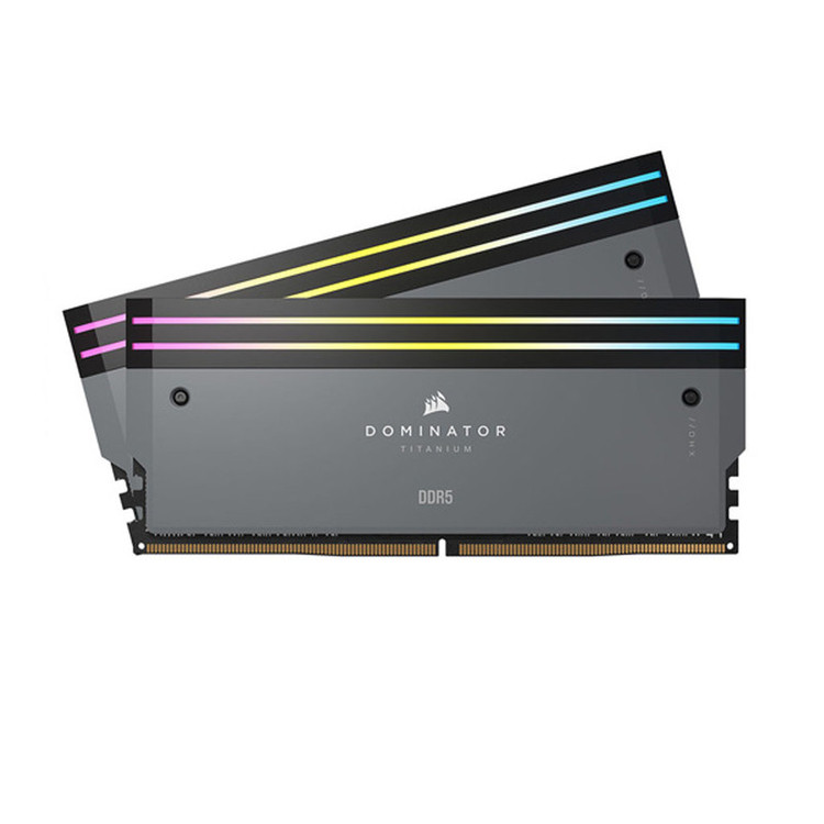 رم دسکتاپ DDR5 دوکاناله 6000 مگاهرتز CL30 کورسیر مدل Dominator Titanium RGB ظرفیت 32 گیگابایت