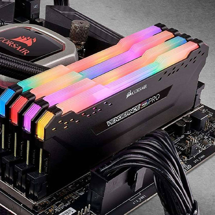 رم دسکتاپ DDR4 دو کاناله 3200 مگاهرتز CL16 کورسیر مدل VENGEANCE RGB PRO ظرفیت 64 گیگابایت