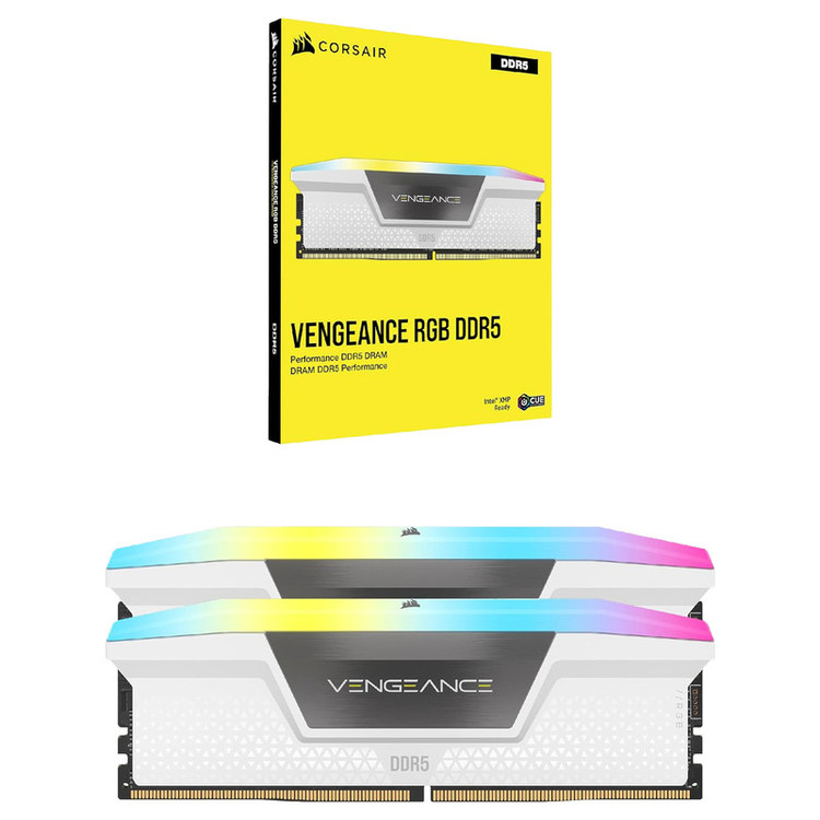 رم دسکتاپ DDR5 دو کاناله 5600 مگاهرتز CL40 کورسیر مدل VENGEANCE RGB ظرفیت 32 گیگابایت
