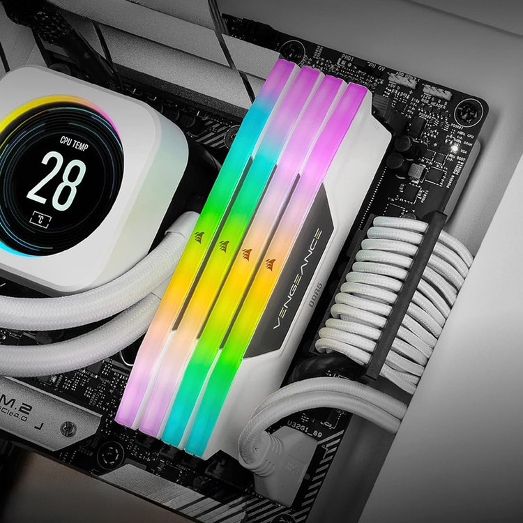 رم دسکتاپ DDR5 دو کاناله 5600 مگاهرتز CL40 کورسیر مدل VENGEANCE RGB ظرفیت 32 گیگابایت