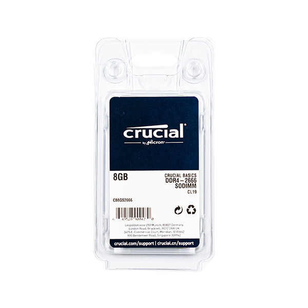 رم لپ تاپ DDR4 تک کاناله 2666 مگاهرتز کروشیال مدل CB8GS2666.C8RT ظرفیت 8 گیگابایت