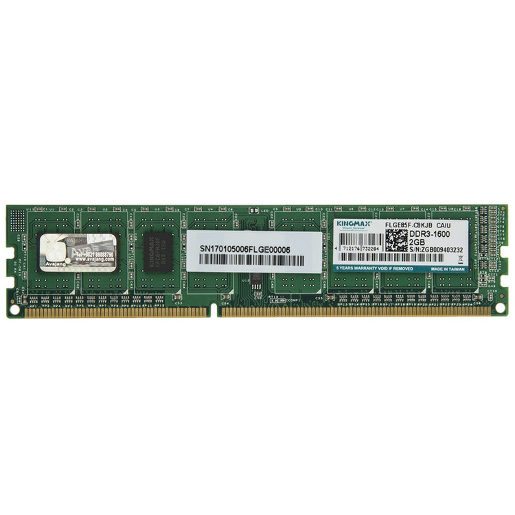 رم دسکتاپ DDR3 تک کاناله 1600 مگاهرتز کینگ مکس ظرفیت 2 گیگابایت