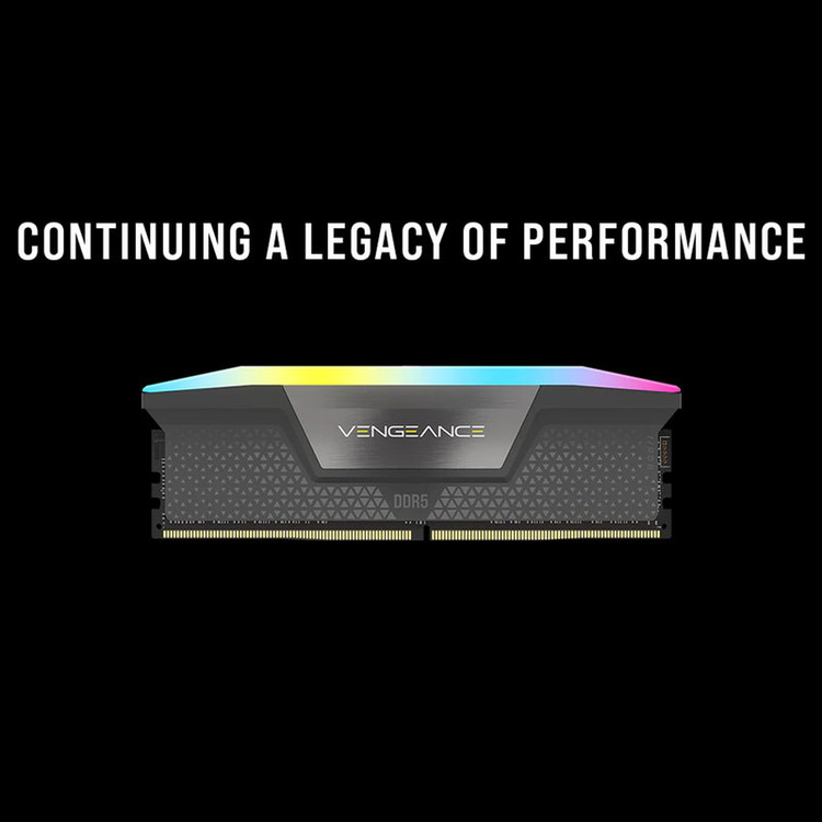 رم دسکتاپ DDR5 دو کاناله 5600 مگاهرتز CL40 کورسیر مدل VENGEANCE RGB ظرفیت 64 گیگابایت