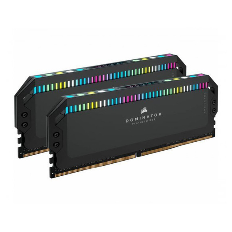 رم دسکتاپ DDR5 دو کاناله 6000 مگاهرتز CL36 کورسیر مدل Dominator Platinum RGB ظرفیت 32 گیگابایت