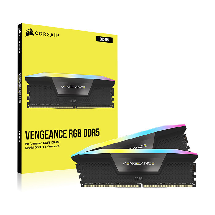 رم دسکتاپ DDR5 دو کاناله 6400 مگاهرتز CL32 کورسیر مدل VENGEANCE RGB ظرفیت 32 گیگابایت