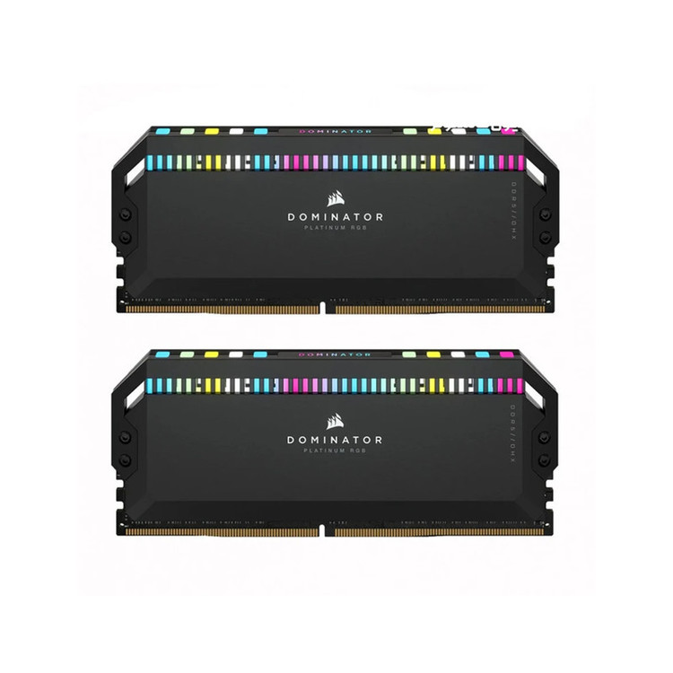 رم دسکتاپ DDR5 دو کاناله 6000 مگاهرتز CL40 کورسیر مدل Dominator Platinum RGB ظرفیت 64 گیگابایت