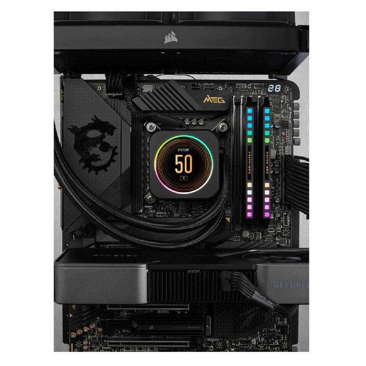 رم دسکتاپ DDR5 دو کاناله 5200 مگاهرتز CL40 کورسیر مدل Dominator Platinum RGB ظرفیت 32 گیگابایت