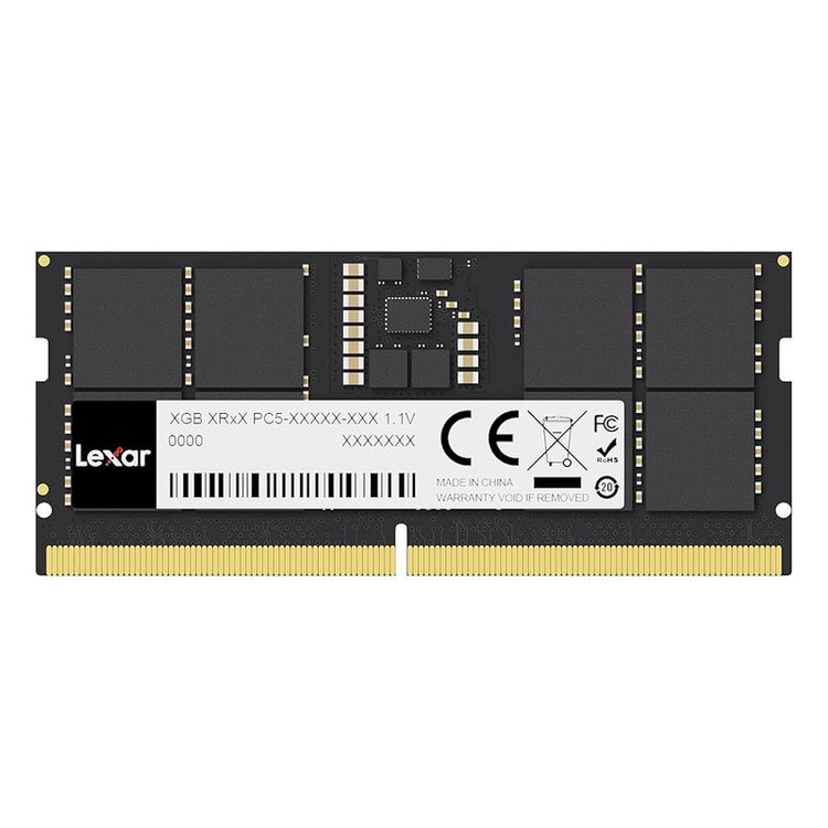 رم لپتاپ DDR5 تک کاناله 5600 مگاهرتز CL46 لکسار مدل 262PIN ظرفیت 16 گیگابایت