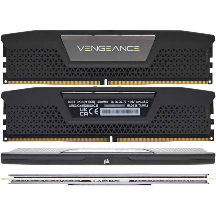 رم دسکتاپ DDR5 دوکاناله 4800 مگاهرتز CL40 کورسیر مدل VENGEANCE ظرفیت 32 گیگابایت