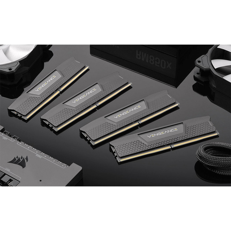 رم دسکتاپ DDR5 دو کاناله 6000 مگاهرتز CL40 کورسیر مدل VENGEANCE ظرفیت 32 گیگابایت