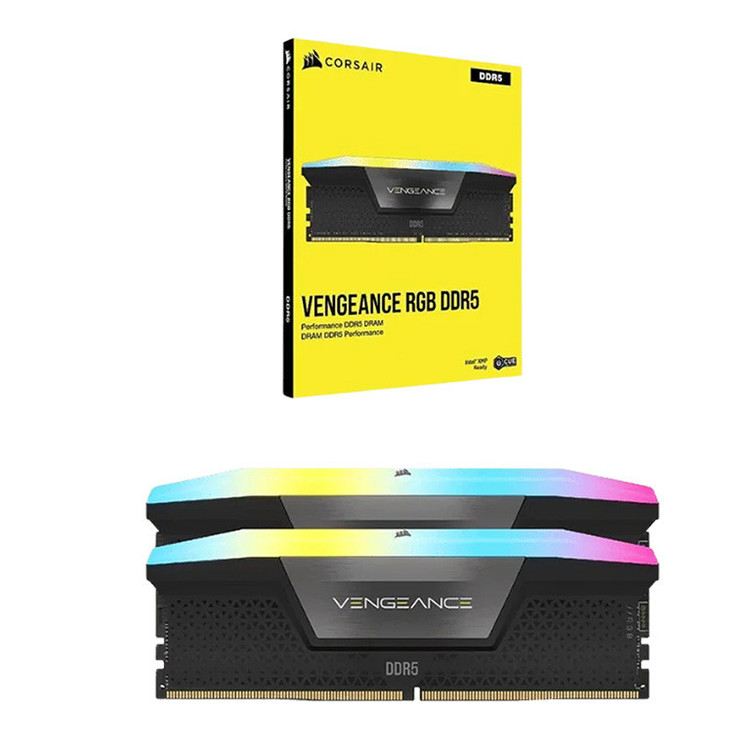 رم دسکتاپ DDR5 دو کاناله 6800 مگاهرتز CL36 کورسیر مدل VENGEANCE RGB ظرفیت 32 گیگابایت