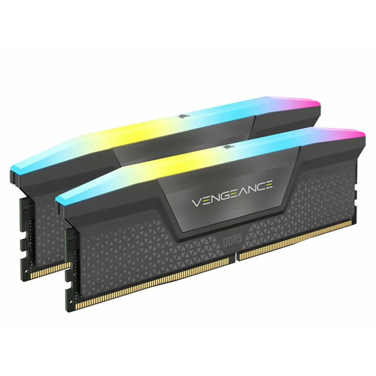 رم دسکتاپ DDR5 دو کاناله 5600 مگاهرتز CL40 کورسیر مدل VENGEANCE RGB ظرفیت 48 گیگابایت