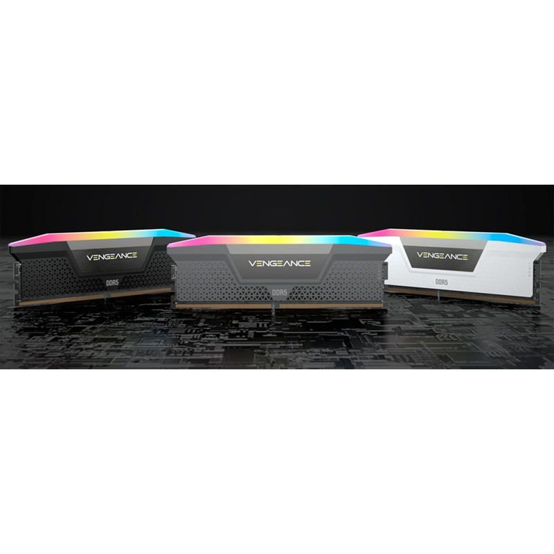 رم دسکتاپ DDR5 دو کاناله 5600 مگاهرتز CL40 کورسیر مدل VENGEANCE RGB ظرفیت 48 گیگابایت