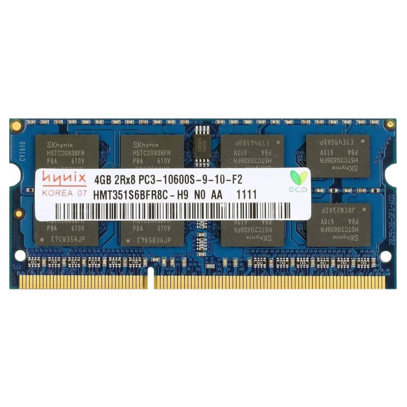 رم لپ تاپ DDR3 تک کاناله 1333 مگاهرتز CL9 هاینیکس مدل PC3-10600s ظرفیت ۴ گیگابایت