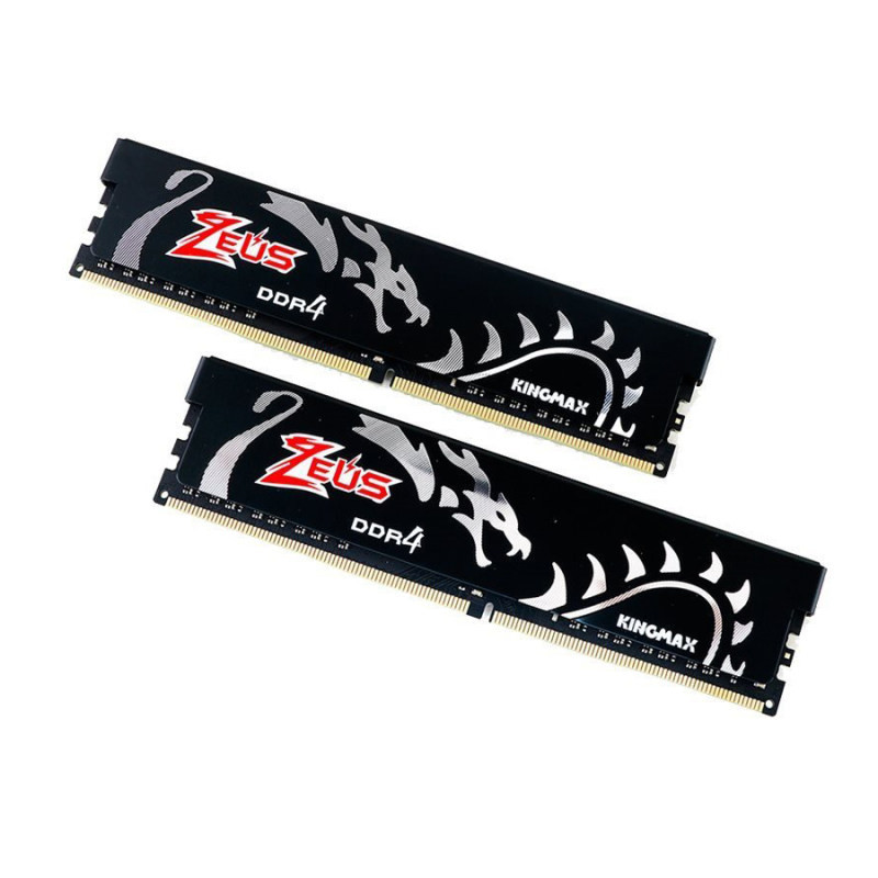 رم دسکتاپ DDR4 تک کاناله 3200 مگاهرتز CL16 کینگ مکس مدل Zeus Dragon ظرفیت 8 گیگابایت