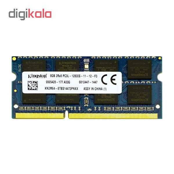 رم لپ تاپ کینگستون مدل DDR3 PC3L 12800S MHz ظرفیت 8 گیگابایت