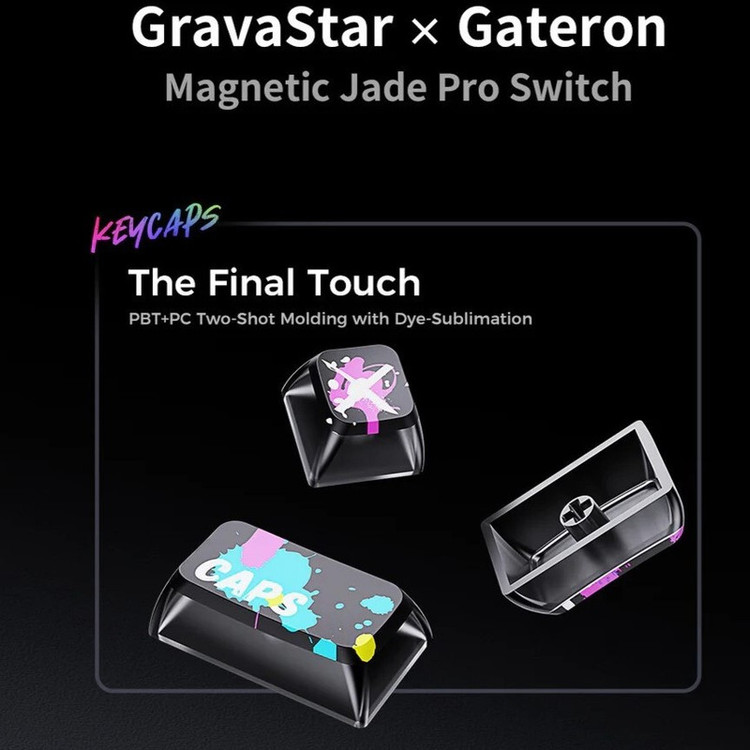 کیبورد مخصوص بازی گراوا استار مدل Mercury V75 Pro Special Edition Neon Graffiti