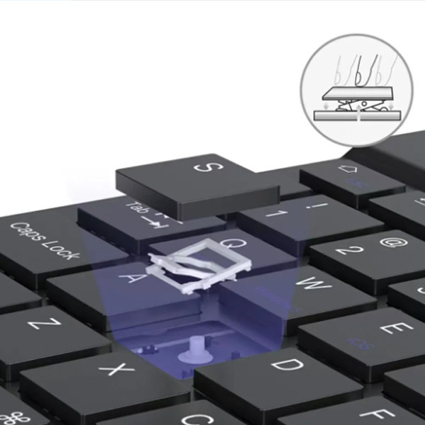 کیبورد بی سیم جکنگ مدل JW-330، سوییچ ممبران، Tenkeyless