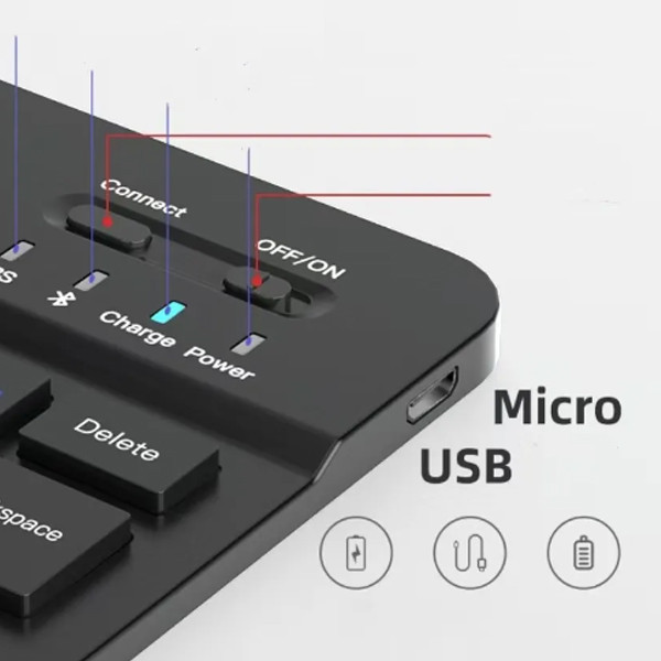کیبورد بی سیم جکنگ مدل JW-330، سوییچ ممبران، Tenkeyless