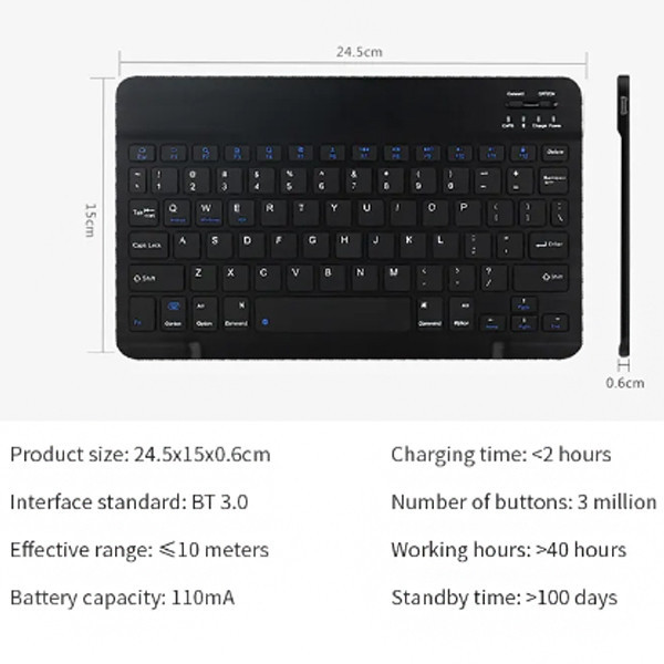 کیبورد بی سیم جکنگ مدل JW-330، سوییچ ممبران، Tenkeyless