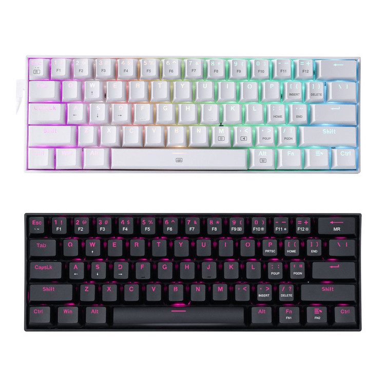 کیبورد گیمینگ ردراگون مدل K630 Dragonborn، مکانیکال سوییچ قرمز، Tenkeyless، نورپردازی RGB