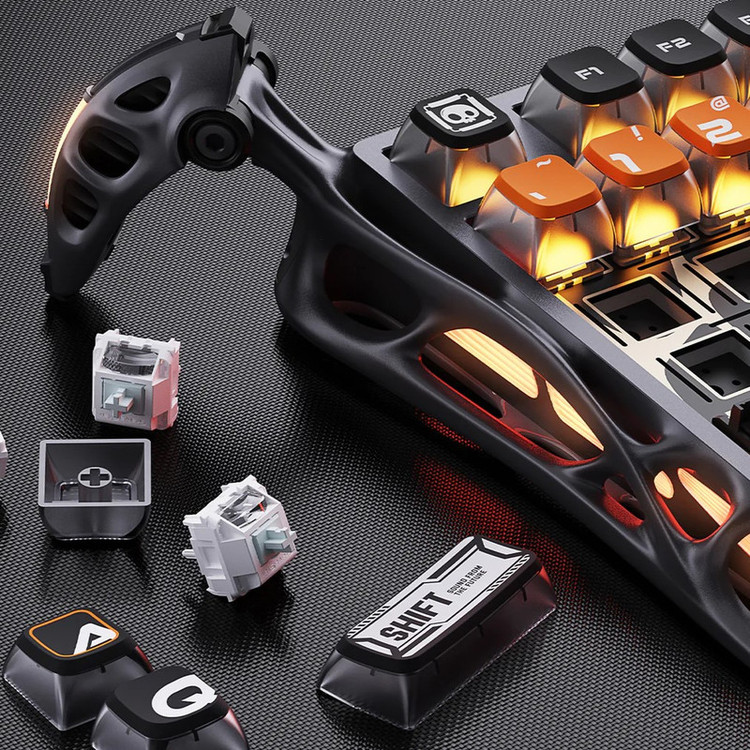 کیبورد مخصوص بازی گراوا استار مدل Mercury K1Pro CyberFlare