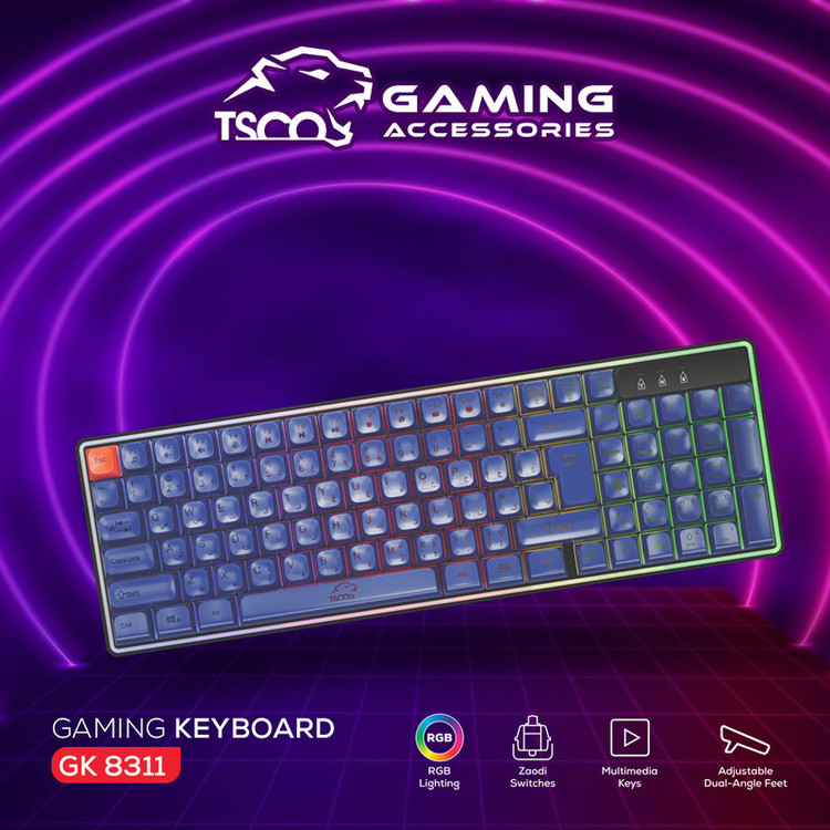 کیبورد مخصوص بازی تسکو مدل GK8311 Apollo