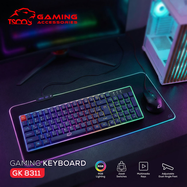 کیبورد مخصوص بازی تسکو مدل GK8311 Apollo